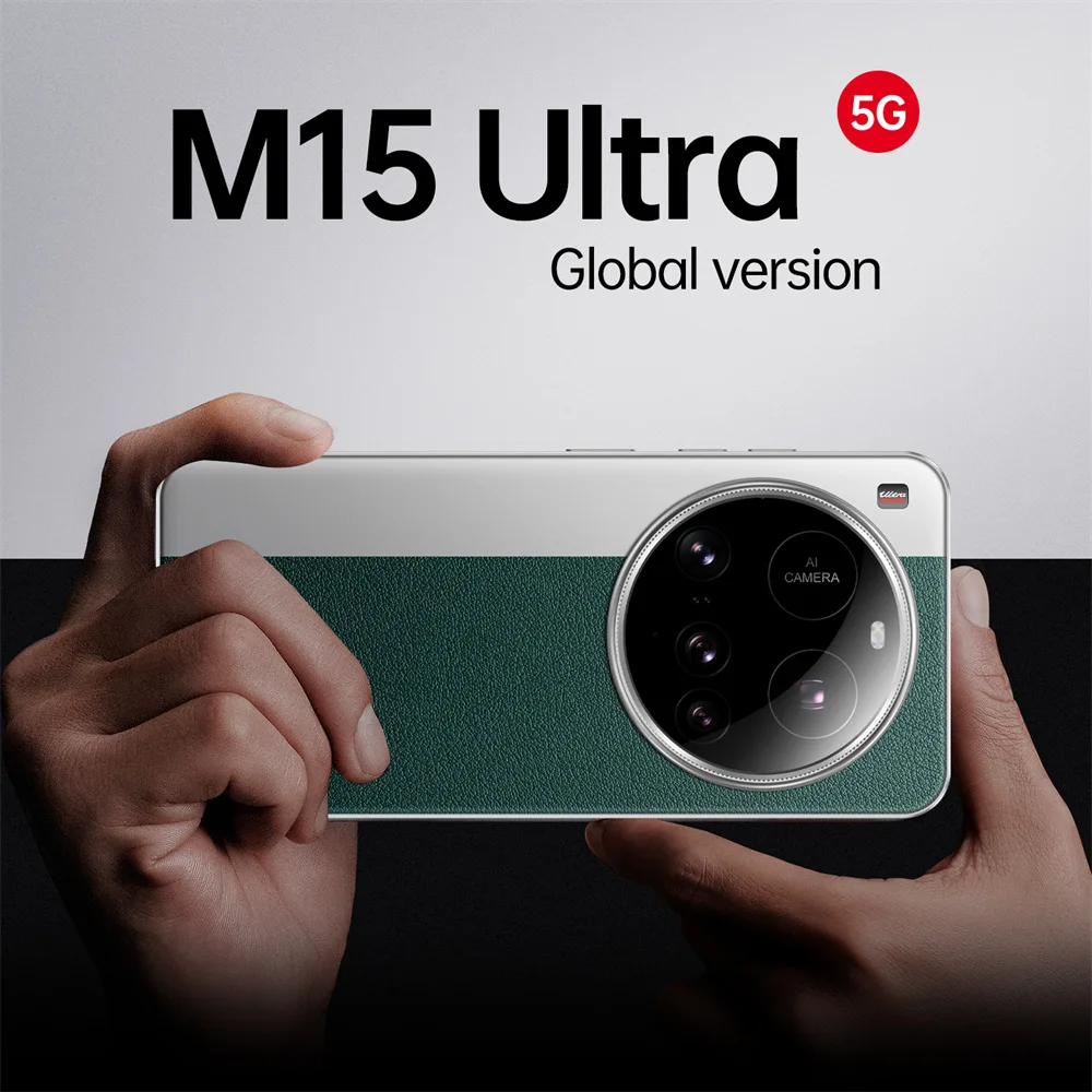 Neues 15 Ultra Smartphone 5G 7.3HD Android-Handys 22G + 2 TB Mobiltelefon Dual SIM 8000 mAh Mobiltelefon entsperrt Globale Version