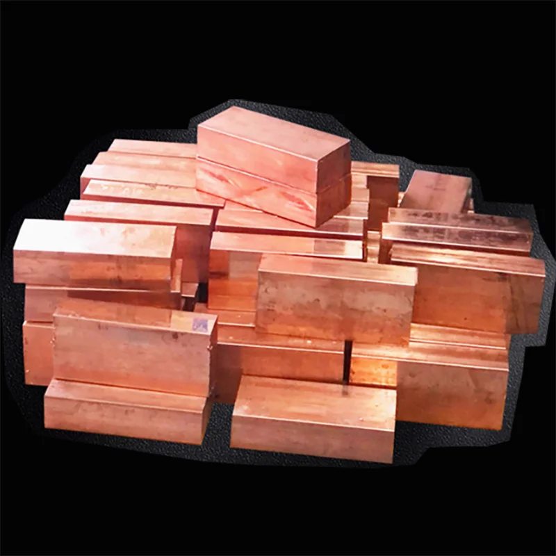 Reine rote Kupfer, flache Metallplatte, Kupfer, flache Stange, Dicke 1/1,5/2/3/4/5/6/8/10 mm Image