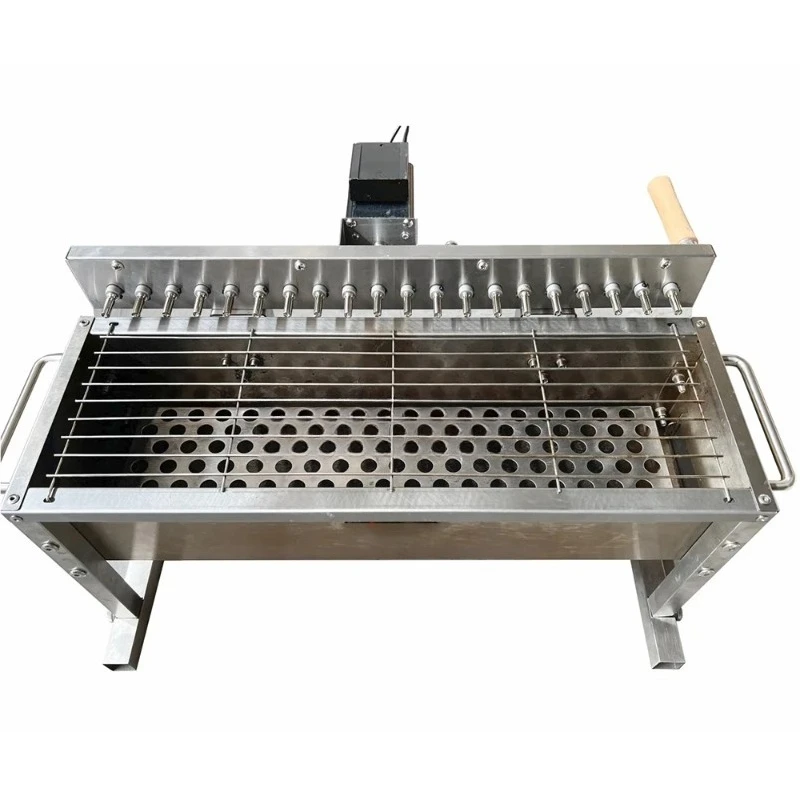 Automatischer Flip-Grillofen Camping Rotierende Grillmaschine Outdoor Churrasqueira Barbekü Mangal Image