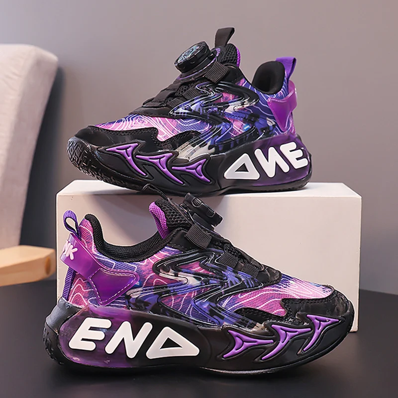 Mode Druck Kinder Schuhe Jungen Sneaker Herbst PU Leder Luxus Kinder Casual Sneaker Plattform Sport Tennis Schuhe für Jungen