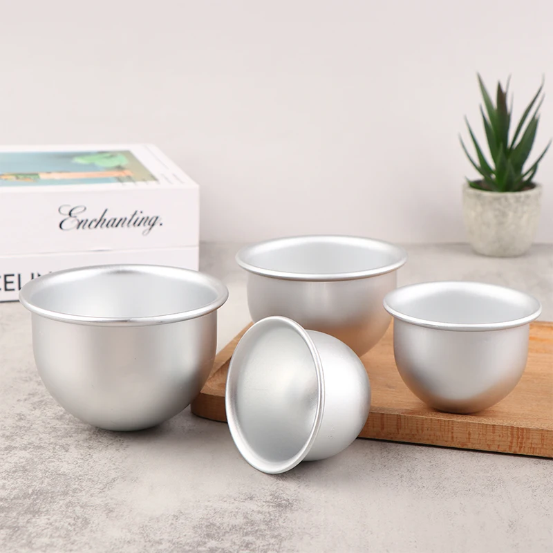 Verschiedene runde tiefe Kuppel Anode Kuchen formen Aluminium legierung tiefe Halbkreis Kuchen form Prinzessin Rock Form DIY Backwerk zeuge Image