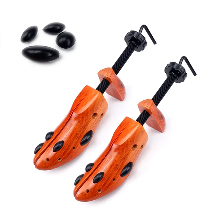 Schuh-Expander aus Kiefernholz, braun, Massivholz, Schuh-Stretch-Schuhe, erweitern Sie den Schuh, letzte Schuh-Stretcher, verstellbare Holzpumps, Stiefel-Expander Image