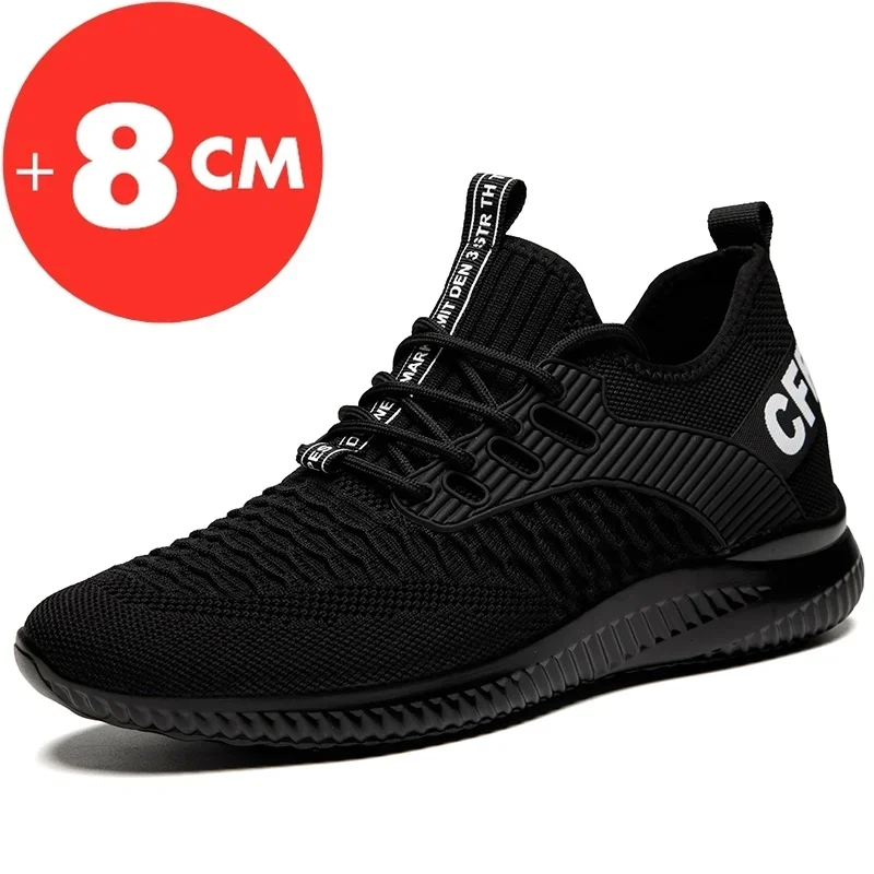 Neue 2025 Turnschuhe Mann Aufzug Schuhe Höhe Erhöhen Schuhe für Männer Einlegesohlen 8 CM Sport Erhöhung Schuhe Hohe Schuhe 39-43