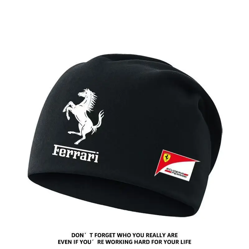 Für Ferrari Us Polo Assn Mode bestickte Paar Strickmütze Herbst und Winter warme Outdoor-Sport Freizeit Eltern-Kind-Mütze