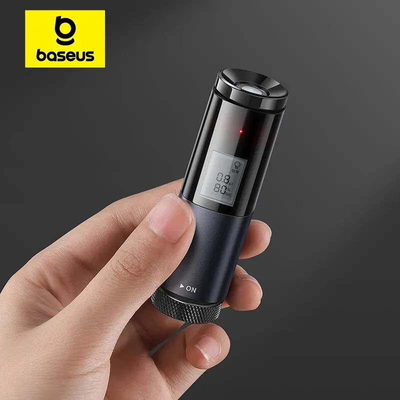 Baseus Tragbarer berührungsloser Alkoholtester mit LED-Bildschirmanzeige, Alkoholtester, wiederaufladbares automatisches Atemalkoholtestgerät Image