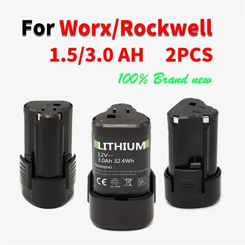 12V Li-Ion Ersatzakku WA3503 für Schraubendreher Elektro WORX WA3553 WA3505 WX128 WX382 WX530 WX673 RK2515K2 RW9300 RW9400 Image