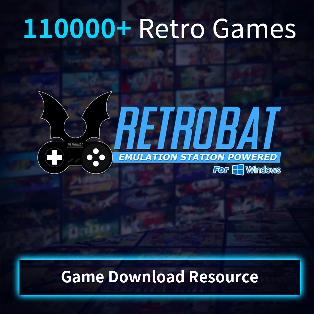 Spiele-Download-Resourcen mit über 110.000 Retro-Spielen, Retrobat-System für PS1/PS2/PS3/PSP/DC/Wii/N64, unterstützt Windows/Mac OS/Linux