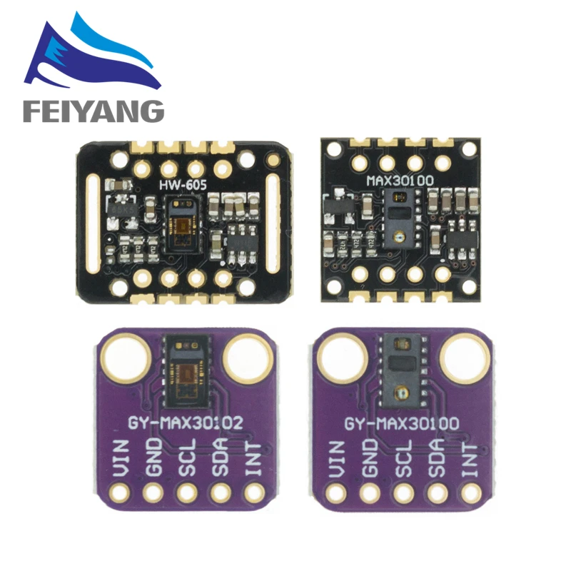 MH-ET LIVE MAX30102 MAX30100 Herzfrequenz-Sensormodul Pulserkennung Blutsauerstoffkonzentrationstest für Arduino Ultra-Low Power Image