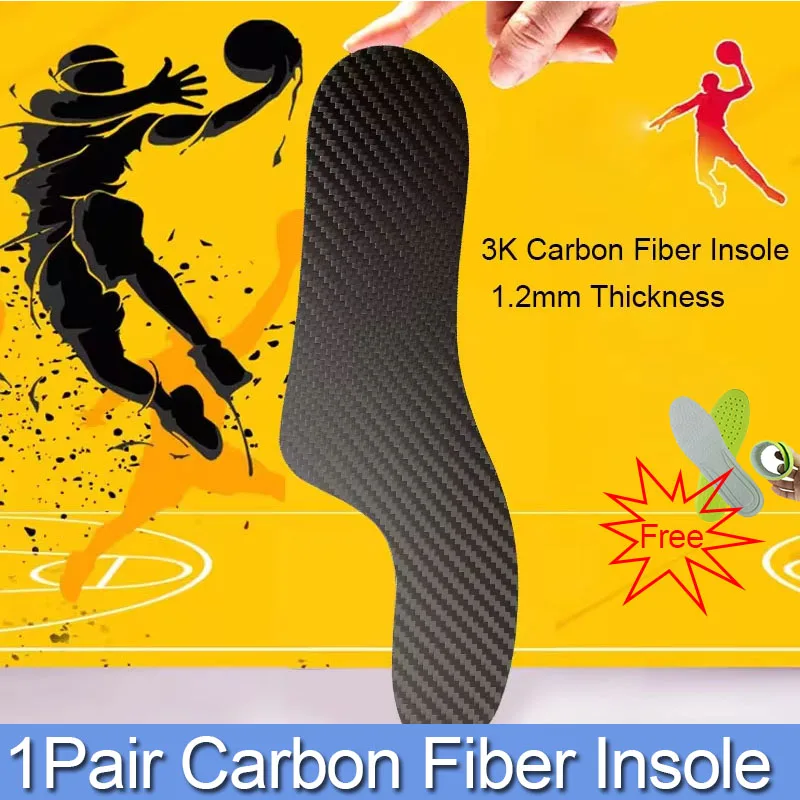 1,2 mm Carbon-Platten-Einlegesohlen – Morton's Extension, starre Carbonfaser-Einlegesohlen-Einlage – für orthopädische Hallux Limitus, Arthritis-Einlegesohlen Image