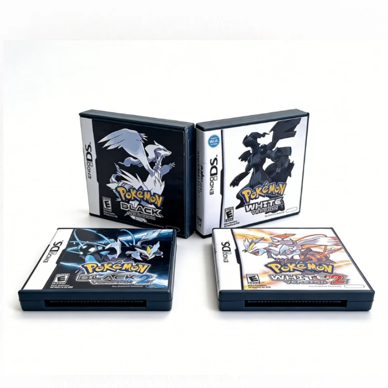 Pokemon Spielkarte Schwarz und Weiß 1 2 Kombinierte Kartenkassette Videospiel-Handheld-Player Spielkarte (R4-Karte) für DS NDS 3DS