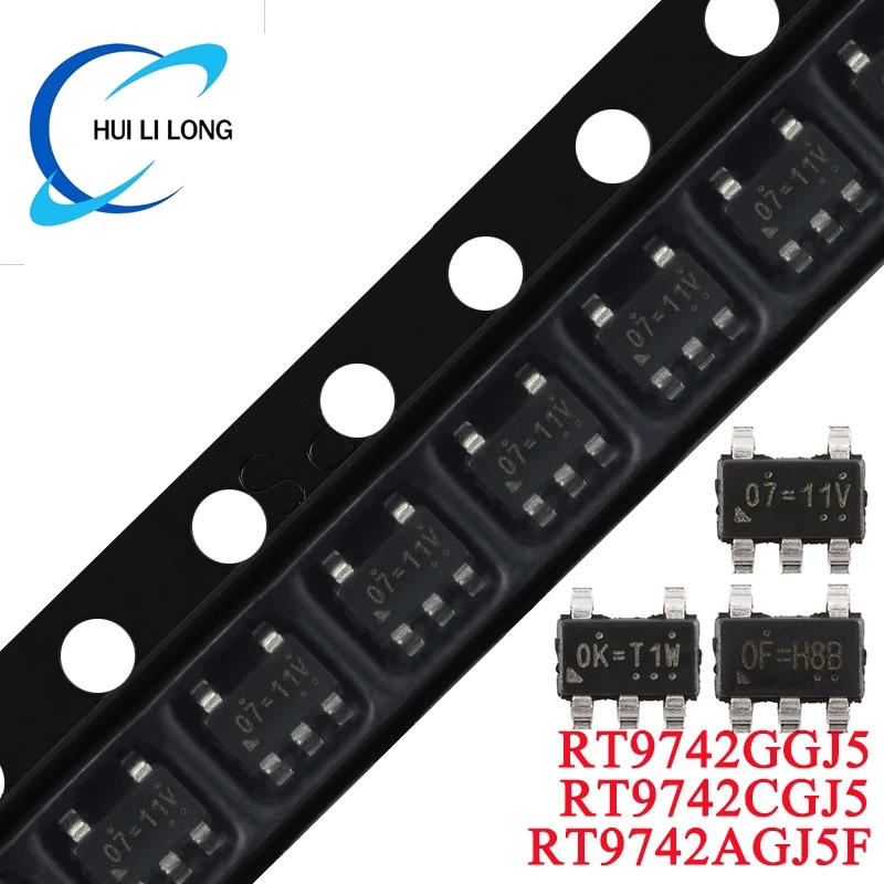 5 teile/los RT9742 RT9742AGJ5F 07 O7 RT9742CGJ5 0K OK RT9742GGJ5 0F VON TSOT-23-5 N-MOSFET high-end-Netzschalter IC Chip Image