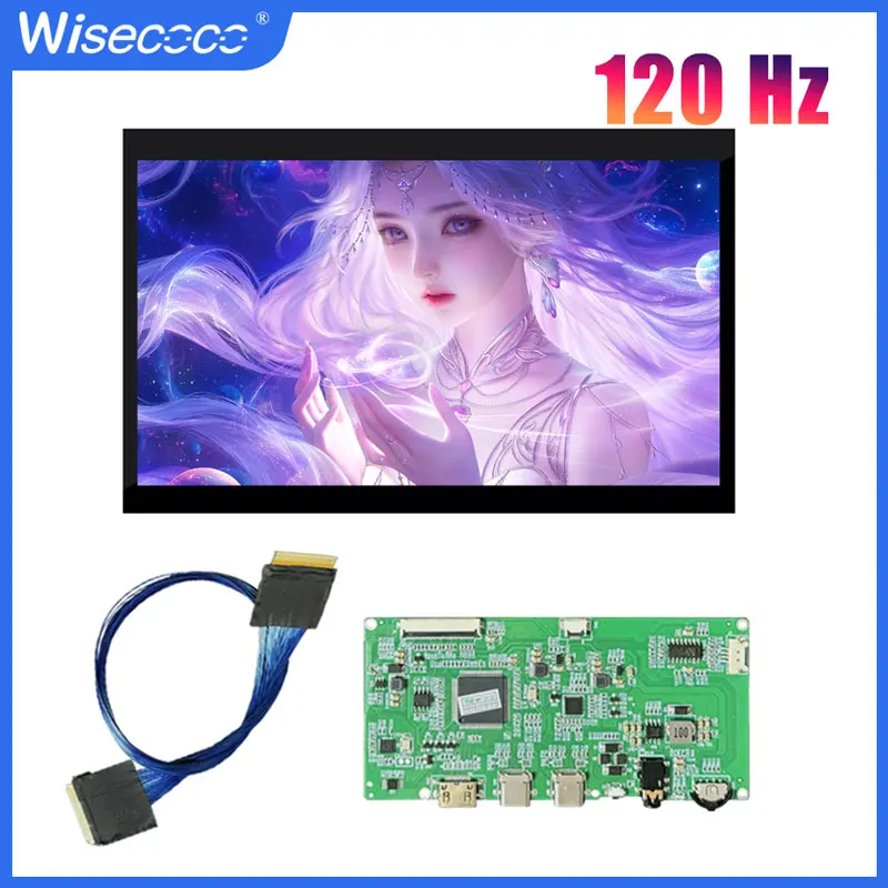 7 Zoll 1920 x 1080 120 Hz LCD-Display Externer tragbarer zweiter Bildschirm IPS-Controller-Board USB C für Switch PS5 Xbox Laptop PC