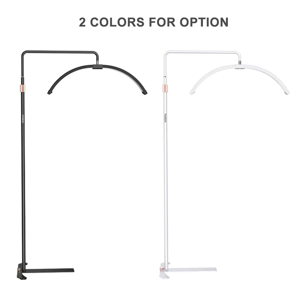 NEUE Halbmond-Bodenleuchte 36W 3200K-5600K Dimmbare LED-Videoleuchte für Smartphone LED-Videoleuchte für Handy LED-Aufnahmelampe