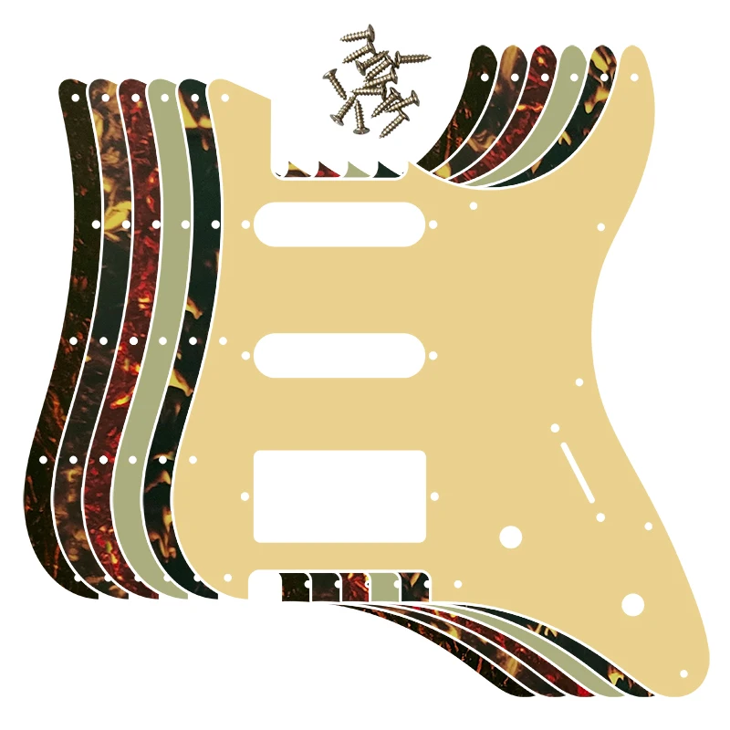 Fei Man Gitarrenteile – für Japan Yamaha EG112 E-Gitarre, Schlagbrett, Kratzplatte, Ersatz, mehrere Farben, Flammenmuster Image