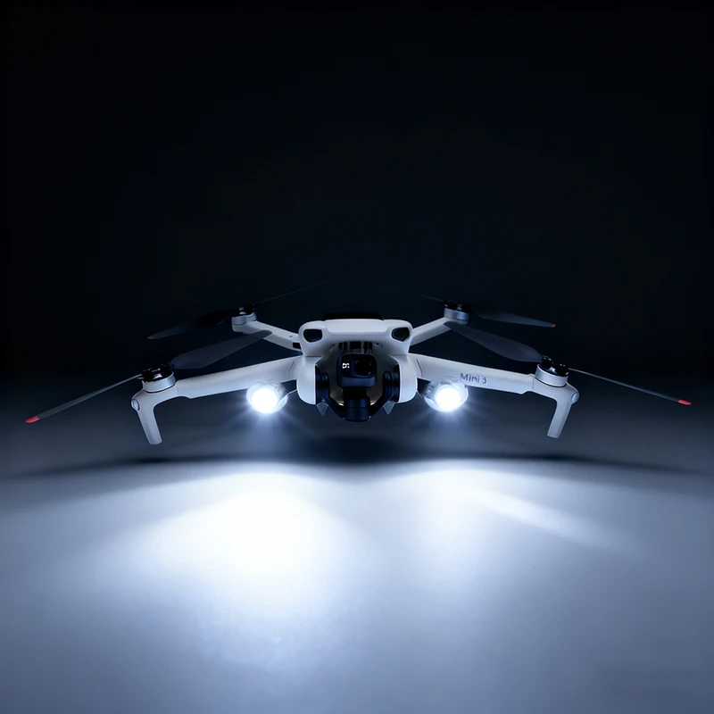 Nachtlicht Suchscheinwerfer Lampe Nachtfliegende Taschenlampe mit verstellbarer Winkelhalterung für DJI Mini 3 3pro / Mini 4pro Drohne Image