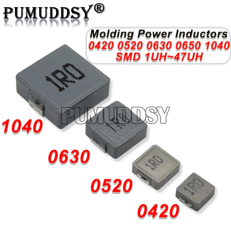 10 Stück SMD-Form-Leistungsinduktivitäten 0420 0520 0630 0650 1040 1R0 2R2 6R8 Ibuw 1UH 2,2 3,3 4,7 6,8 10 15 22 33 47 68 UH 100UH 2,2UH Image