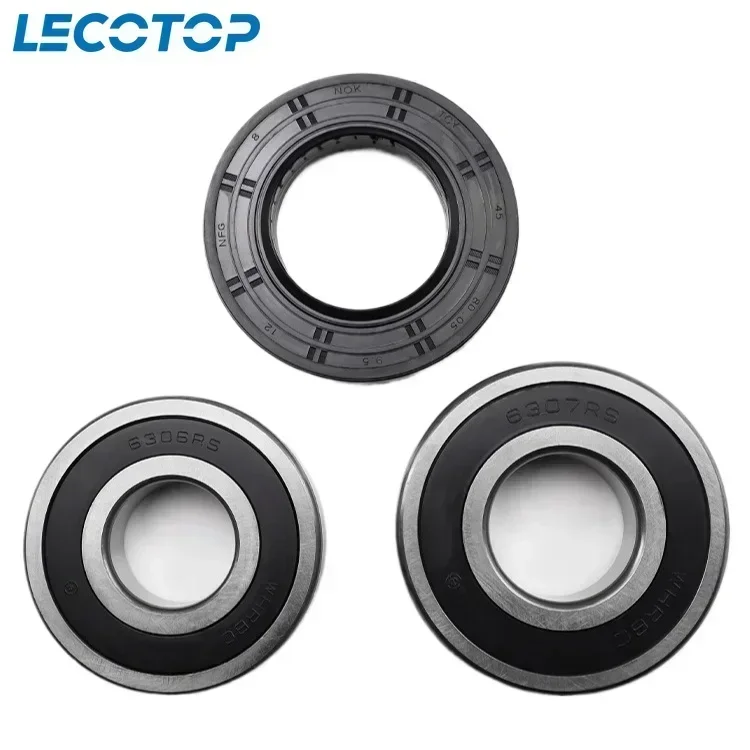 Neue 0020600219 6306RS 6307RS 341B Lager Kit Mit Öl Dichtung Für Haier Waschmaschine Waschmaschine Ersatzteile