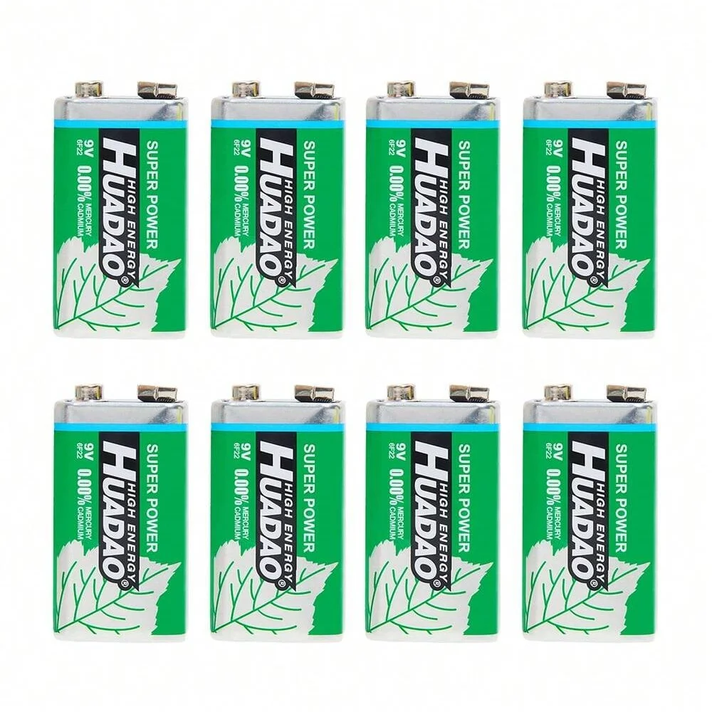 12–30 Stück 6F22 Einweg-Alkalibatterie, 9 Volt Trockenbatterien, verwendet für Mikrofon, Multimeter, Spielzeug, Rauchmelder, Walkie-Talkie Image