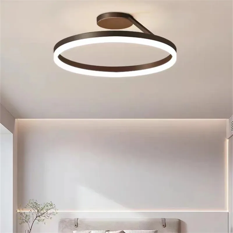 Nordische minimalistische Deckenleuchte Designer Circle Weiß/Schwarz Schwarz Weiß Lichter für Schlafzimmer Küche Zuhause Esszimmer Leuchte