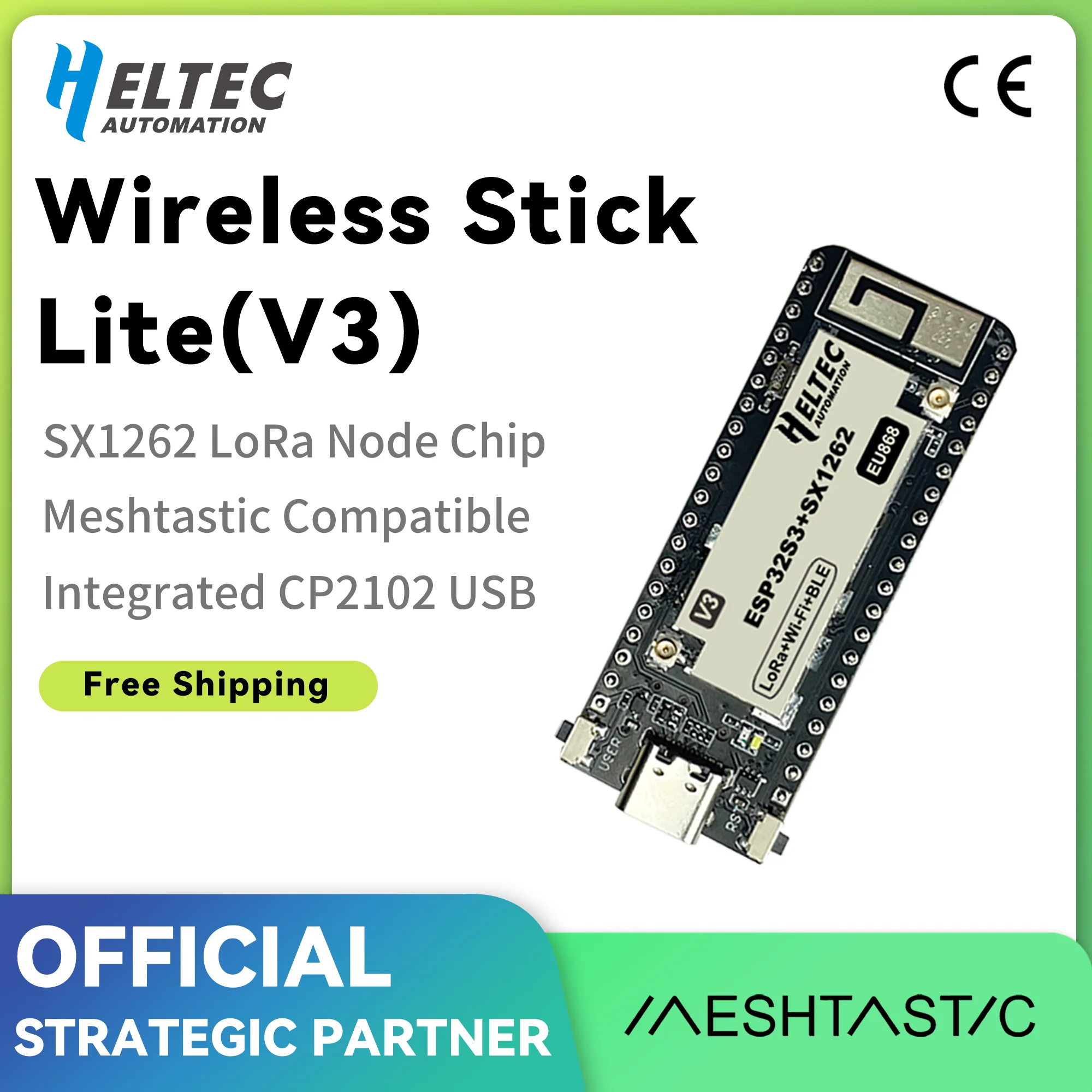 Heltec Wireless Stick Lite V3 IoT LoRaWAN mit ESP32-S3FN8 und SX1262 unterstützt Bluetooth WiFi und LoRa-Verbindungen Image