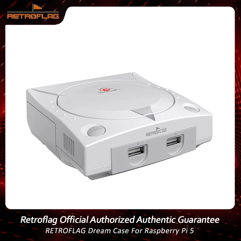 Retroflag RF Dream Case mit Lüfter-Funktionsschalter für RaspberryPi 5, SD-Kartensteckplatz, USB, LAN und verbesserten HDMI-Anschlüssen Image