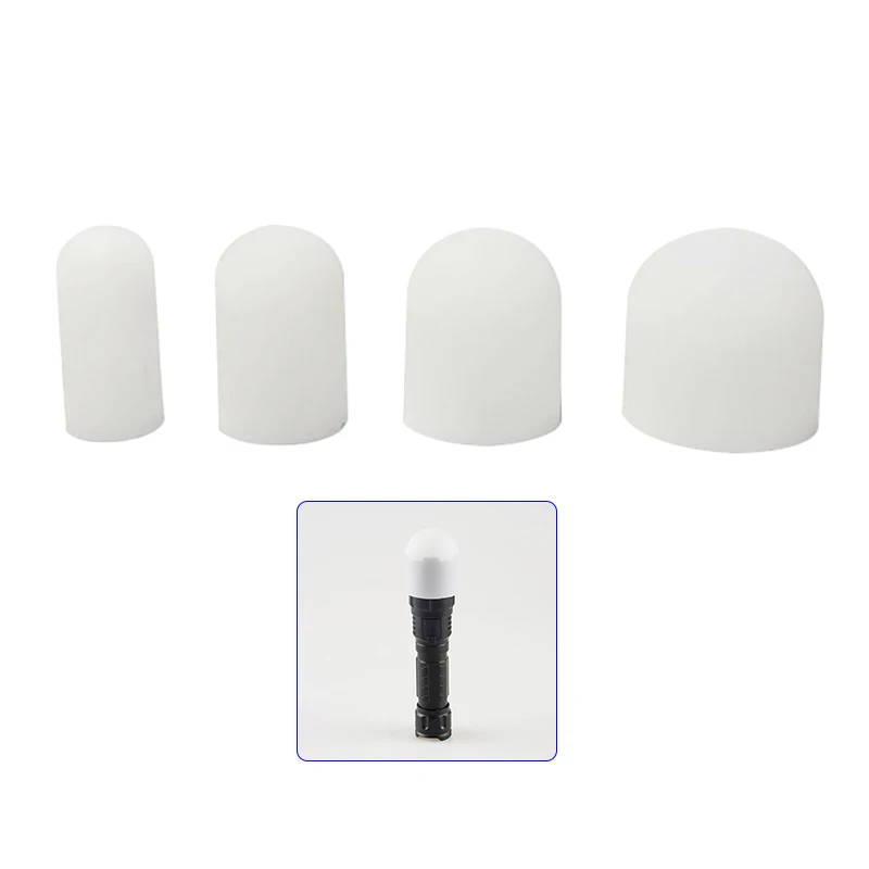 Silikon elastische Taschenlampe Diffusor Lampenschirm Lampenschirm Taschenlampe Abdeckung Φ28*Φ25*45/Φ35*Φ32*45/Φ41*Φ39*45 Image