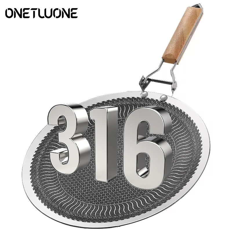 Edelstahl-Backform, runde Bratpfanne, 34/38 cm Boden, Wabenkohle, antihaftbeschichtetes Design, Grill-Backform für den Außenbereich Image