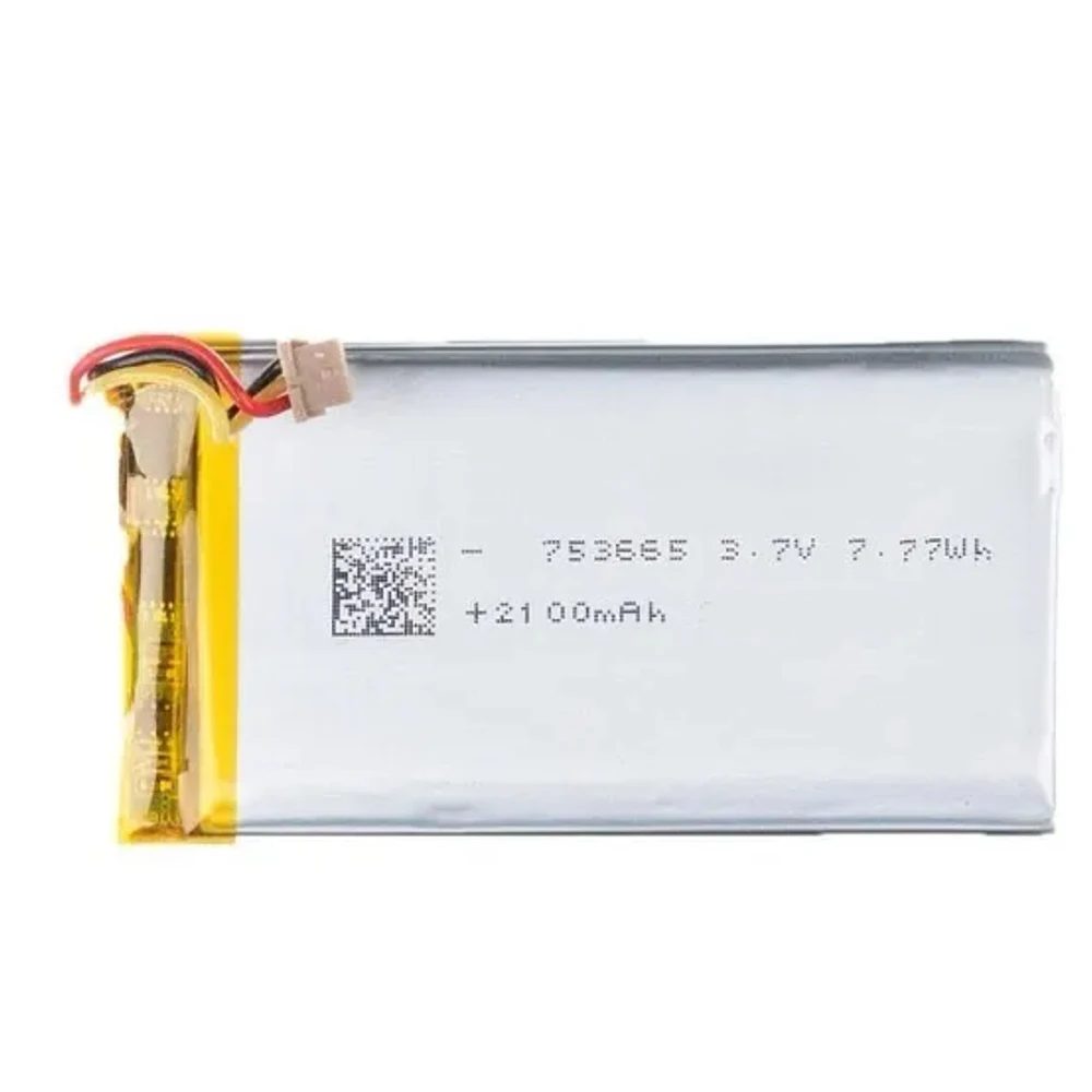 Batterie Für Flipper null 753665 3,7 v 2100 mAh DF13 1,25mm 3Pin Stecker Wiederaufladbare Li-Polymer Li-Ion Batterie GPS DVR Image