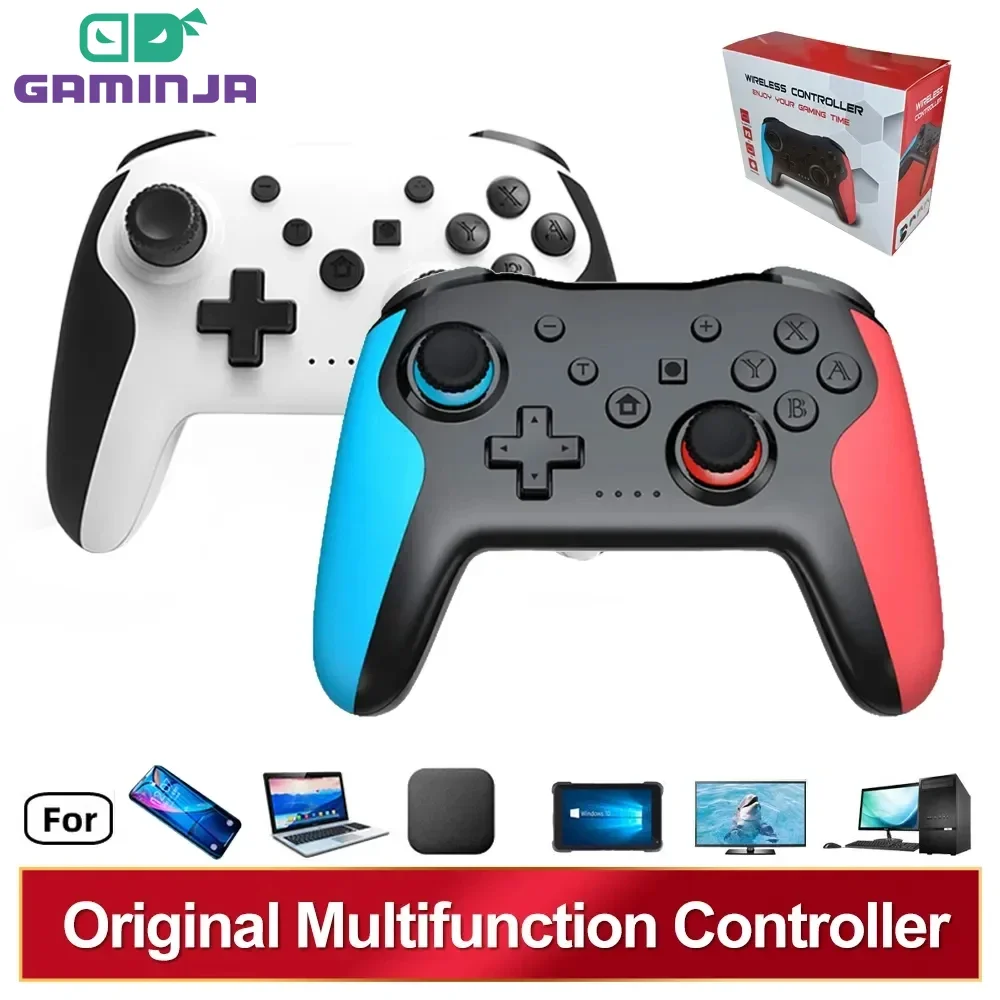 GAMINJA Original Wireless Controller BT Für Nintendo Schalter Pro PC PS3 TV Box Joystick Gamepad NFC Professionelle Verzögerungsfreies Gamepad