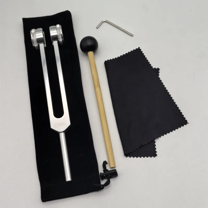 128 Hz Stimmgabel für Yoga, Meditation und Heilung zur Untersuchung des Nervensystems – Stimmgabel für Gesundheit, hält Körper, Geist und Seele in perfekter Harmonie