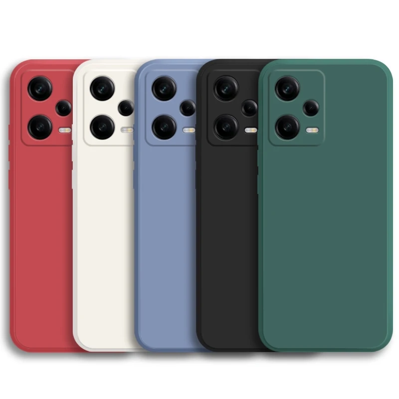 Für Xiaomi Redmi Hinweis 12 Pro Fall Redmi Hinweis 12 Pro Plus Abdeckung Coque Original Flüssigkeit Silikon Weiche TPU Telefon Funda redmi Hinweis 12 Image