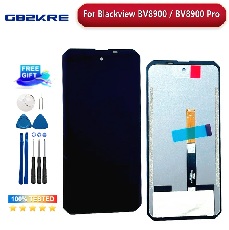 Neue Blackview BV8900 LCD Display + Touch Screen Digitizer 6,5 "100% Original LCD + Touch Digitizer für Blackview BV 8900 Pro lcd Image