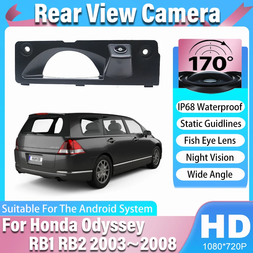170 ° Auto-Rückfahrkamera HD CCD 1080×720P Fisheye-Kamera für Honda Odyssey RB1 RB2 2003 2004 2005 2006 2007 2008 Image