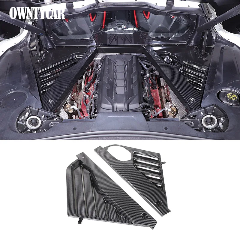 Für Chevrolet Corvette C8 Z06 Z51 Coupe 2020-2025 ABS Carbon Faser Auto Motorhaube Panel Trim Abdeckung auto Zubehör Image
