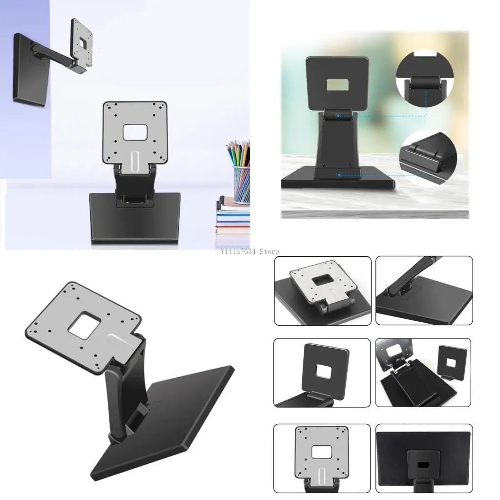 Monitor Stand Bracket Desktop Foldable Shelf PC Flathalter Hanger Einstellbar Image