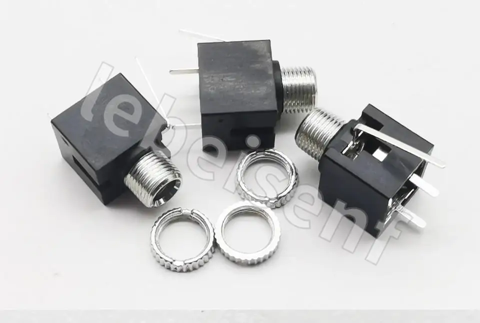 10 Stücke Gute Qualität 3,5mm Weibliche Audio Stecker 3 Pin DIP Kopfhörer Jack Buchse Mono Kanal PJ-301M PJ301M Image