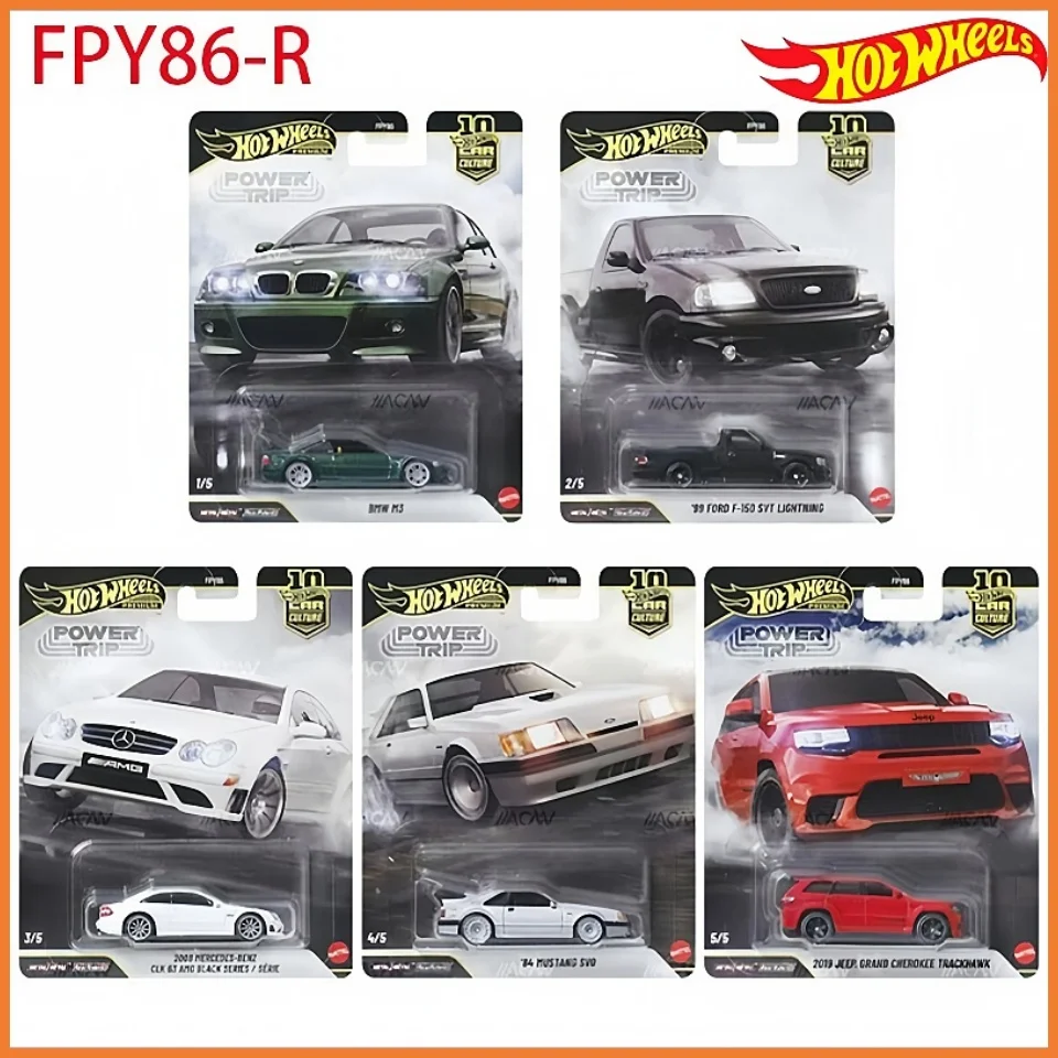 Neuer Hot Wheels Premium BMW M3 Car Culture Power Trip Serie 1/64 Maßstab Metall-Druckgussauto Real Riders Sammlerfahrzeug Fpy86 Image