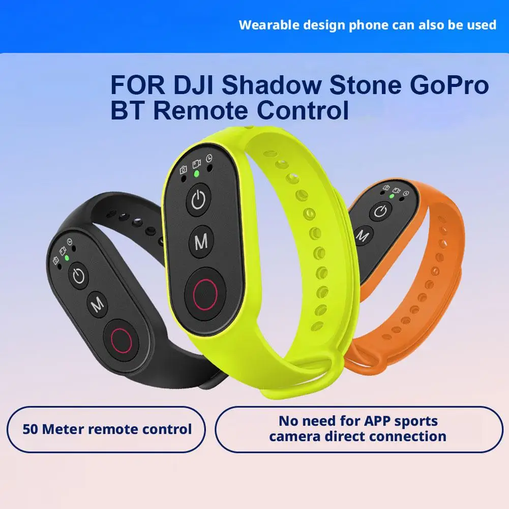 Bluetooth-Fernbedienung für DJI Action 6/5/4/3 Insta360 X4 X3/GoPro 13 12 11 Action-Kamera mit Handschlaufe Android Apple Phone Image