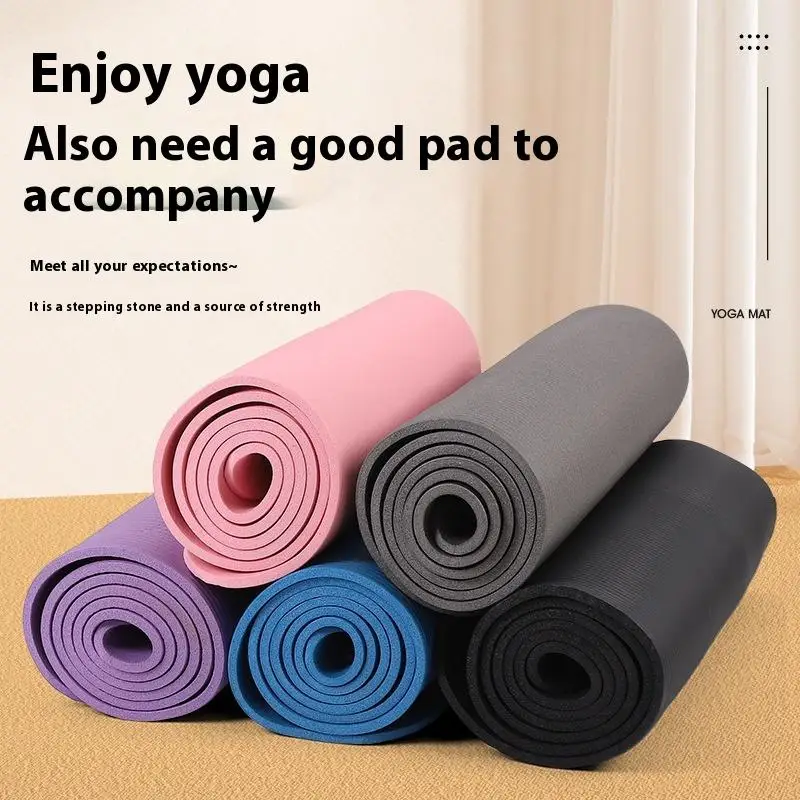 【U】1 Stück dicke Yogamatte, rutschfeste Sport-Fitnessmatte, 3 mm EVA-Komfortschaum-Yogamatte für Übungen, Yoga und Pilates, Gymnastikmatte Image