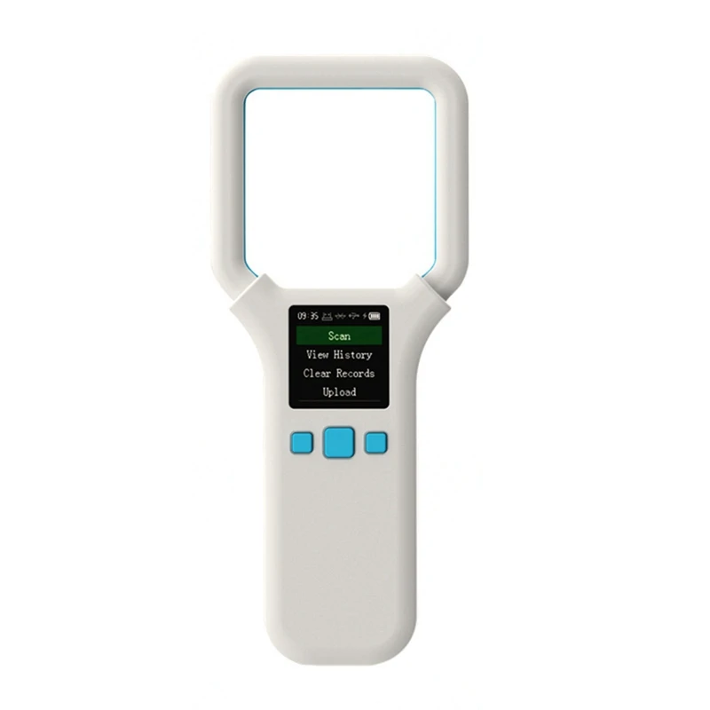 ZIZI Tier-RFID-Lesegerät 134,2 kHz/125 kHz Haustier-ID-Scanner Tier-Tag-Lesegerät Bluetooth-Handheld-Mini-Scanner für Hund, Katze, Pferd Image