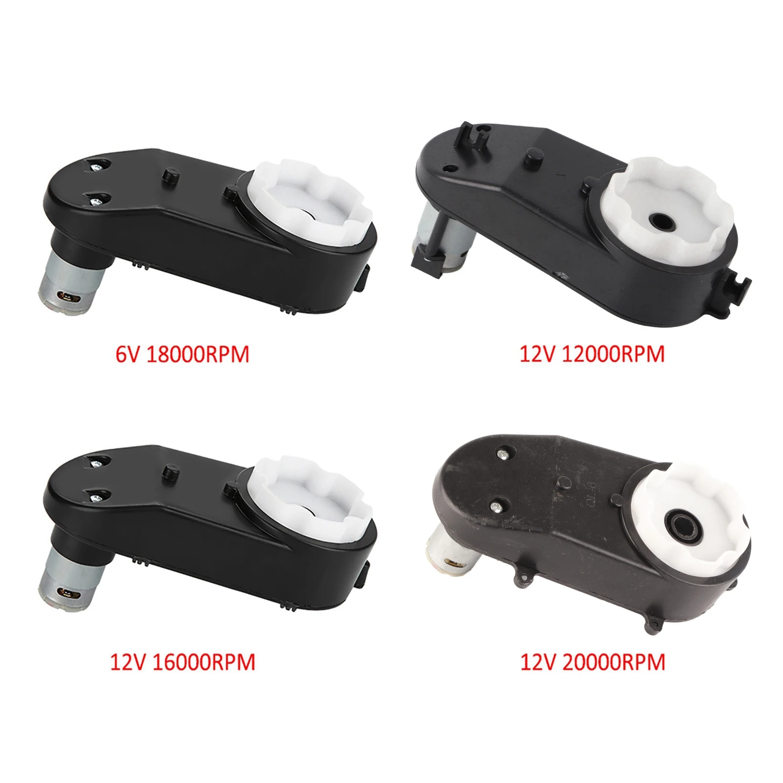 Rs390 elektromotor getriebe mit motor 6v/12v 0, 8-3, 5 rpm für kinder auto spielzeug getriebe Image