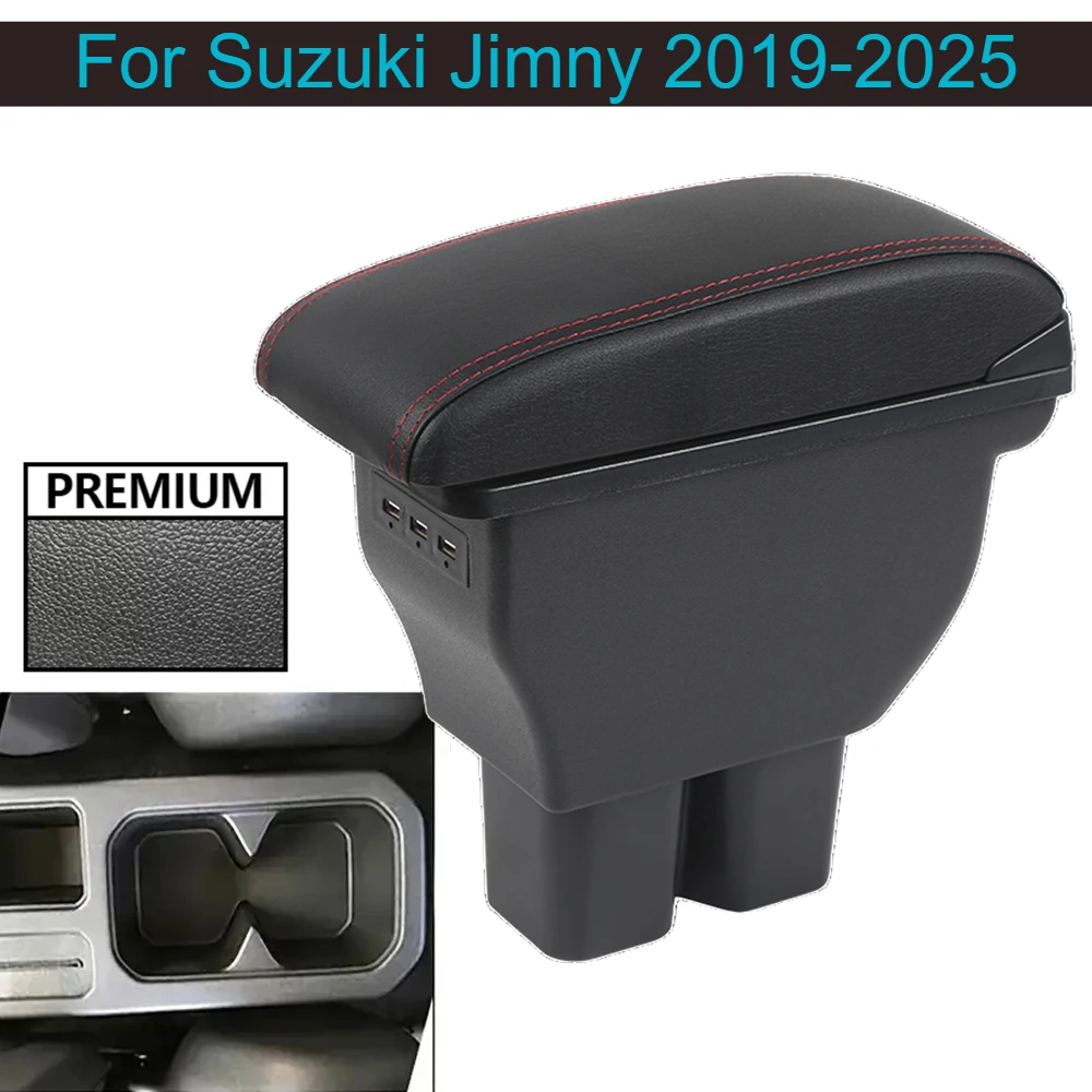 Auto Center Armlehne Konsole Lagerung Box Für Suzuki Jimny 2019-2025 Auto Modifizieren Sitz Zentrale Bedienfeld innen zubehör Image
