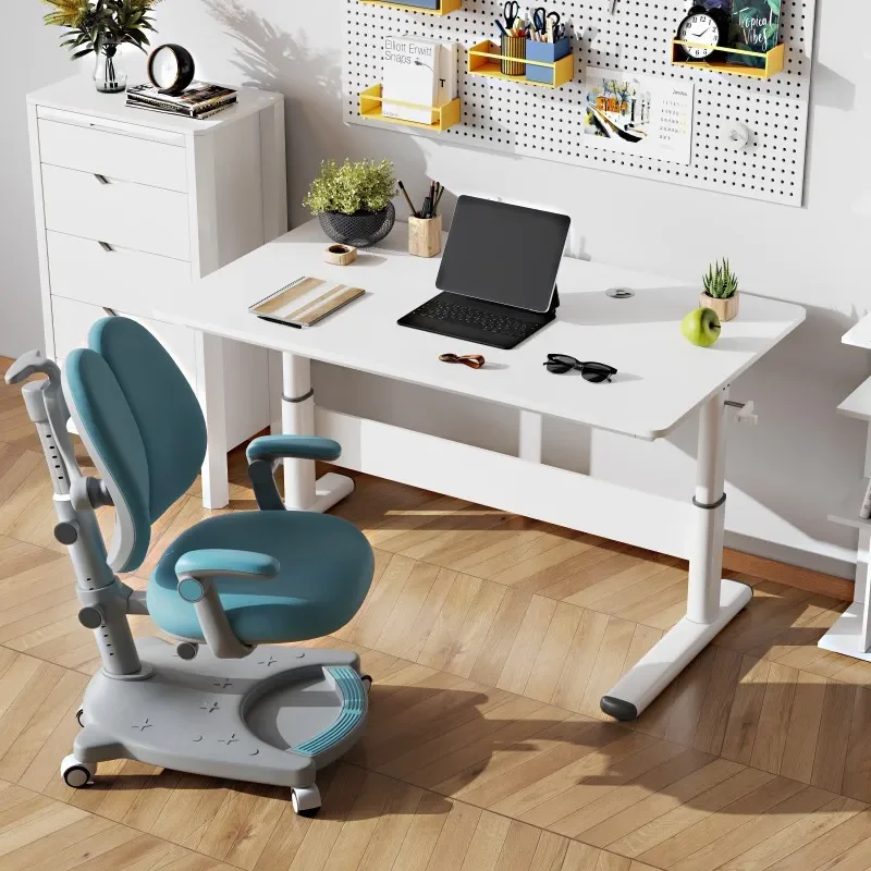 Computertisch, Kinder-Studienschreibtisch, Studentenheim, Schreibtisch, Handhubtisch, 80 x 60 cm Image