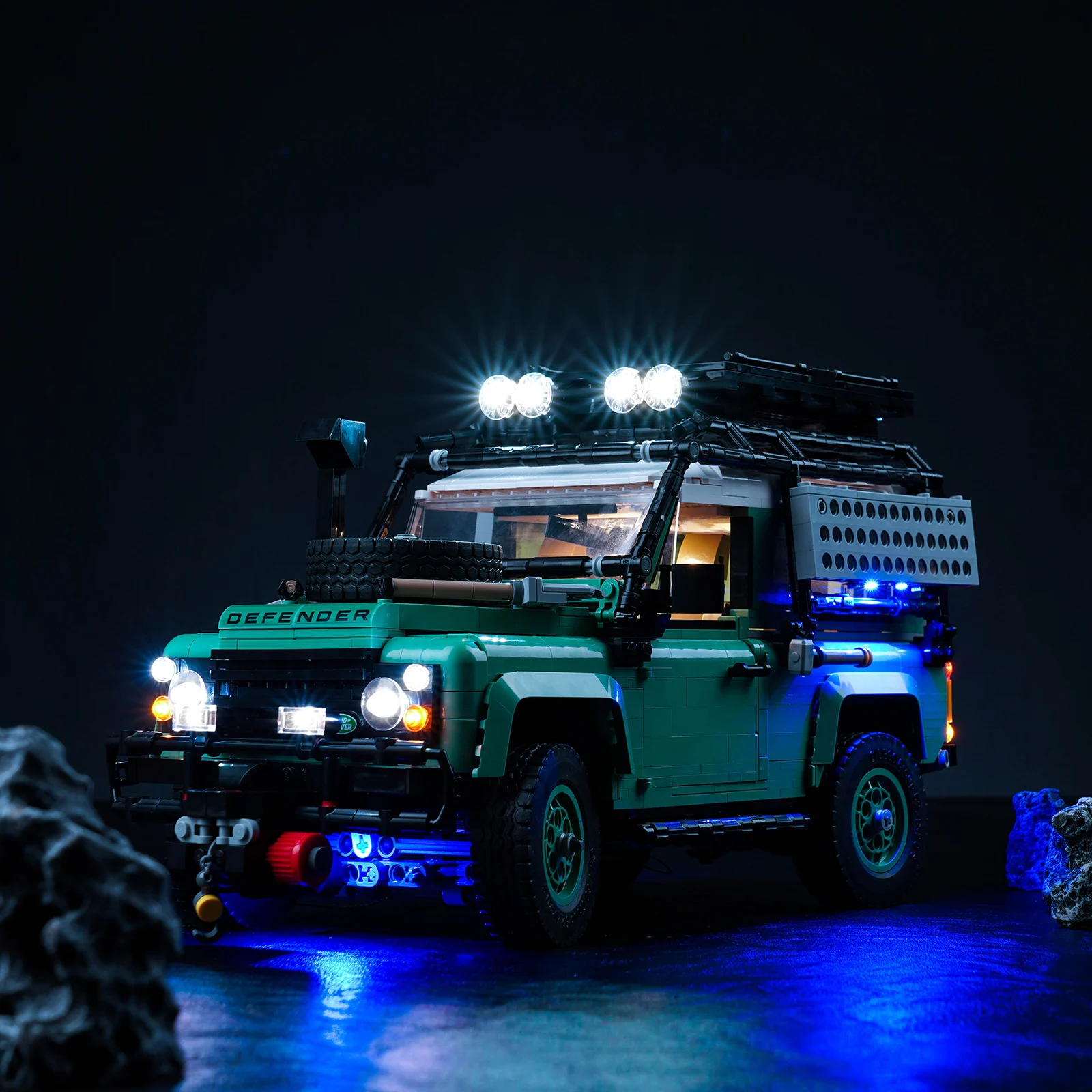 Vonado LED-Licht für 10317 Land Rover Classic Defender 90 Beleuchtung DIY Spielzeug (nicht das Modell enthalten) Image
