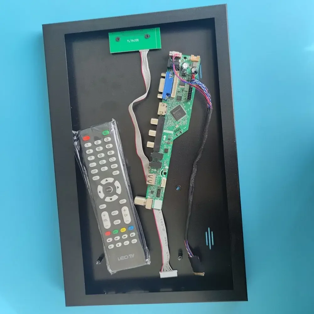 Für 17,3 "1600*900 LP173WD1 LCD TV Controller board AV VGA + Aluminium legierung metall fall panel zurück abdeckung box Image