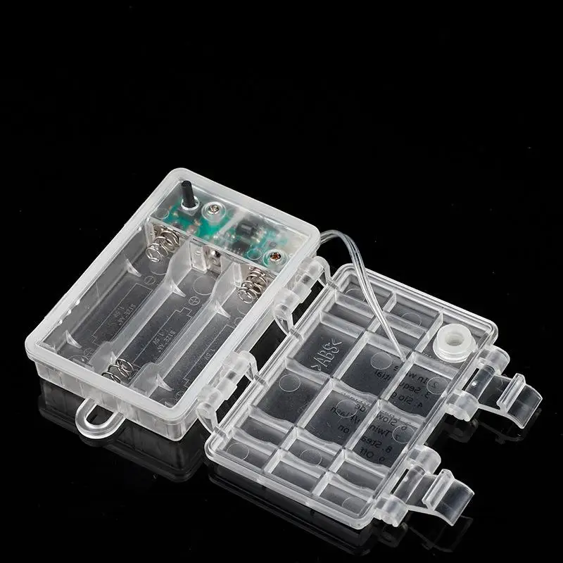 SXH 1 Stück 3 Abschnitte AA-Batteriehalter Nr. 5 wasserdichte und staubdichte Batteriekartusche mit Timing-Funktion Image