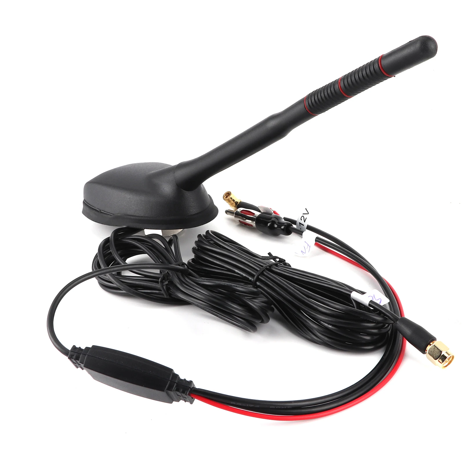 Auto-DAB+GPS+FM-Antenne, aktiv, verstärkt, obere Dachmontage, wasserdicht, staubdicht Image