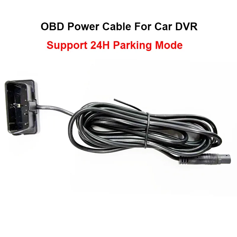 OBD-Stromkabel für Auto-DVR-Videorecorder, WiFI-Dashcam, 24 Stunden Parkmodus-Kabel für Autos, OBD 2-Anschluss, 8 Pins, einfach zu installieren Image