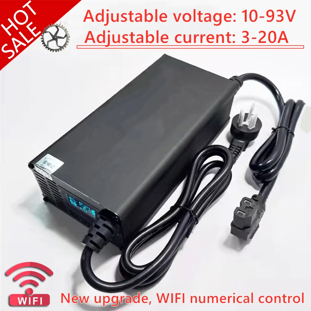 20A 12V 24V 48V 72V 60V 67,2V 84V Li-Ion Lifepo4 Lithium Batterie Ladegerät 4S 8S 13S 14S 16S 20S 24S säure blei Schnelle Ladung teile Image