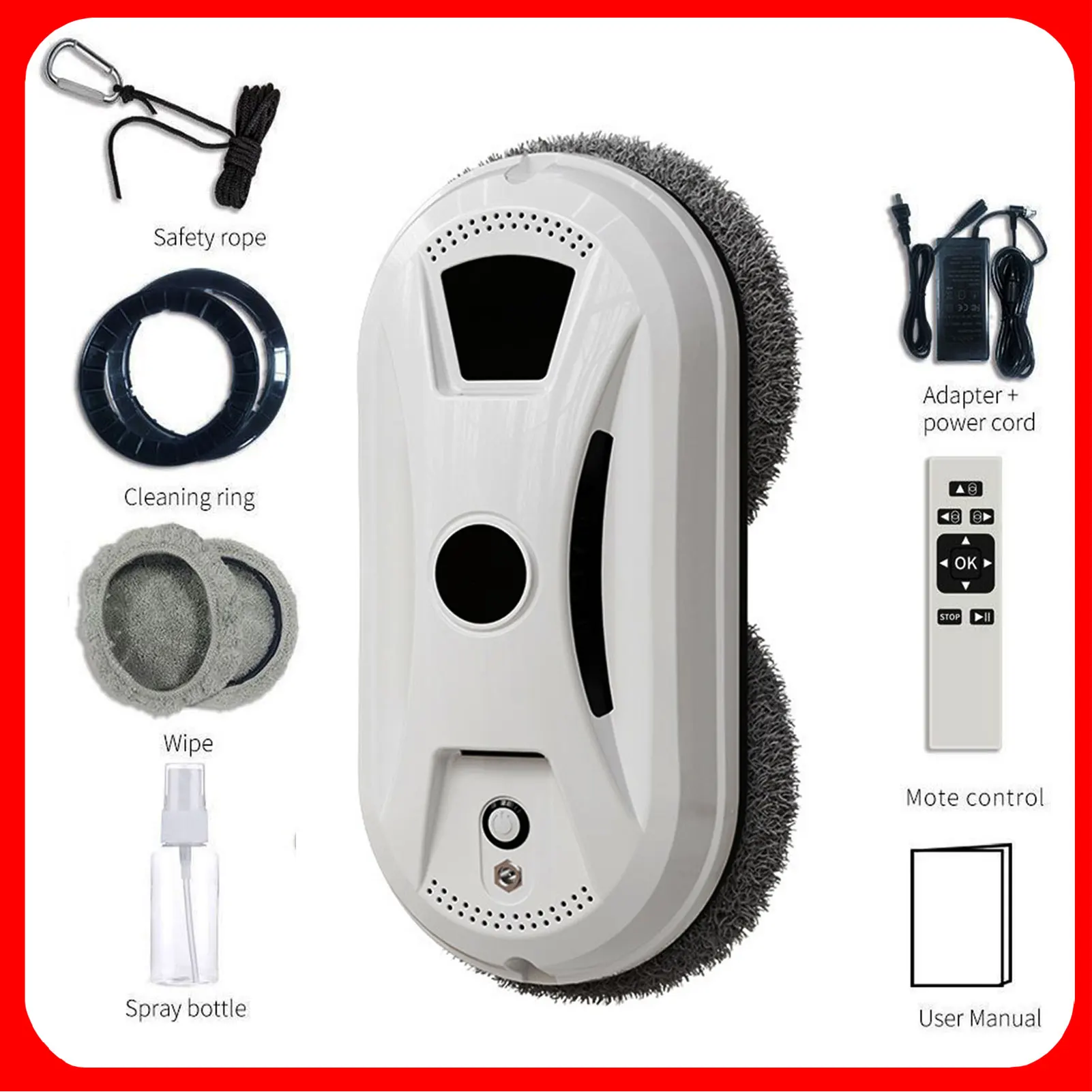 Robot nettoyeur de vitres, robot nettoyeur ultra-fin, robot nettoyeur de vitres, robot nettoyeur de vitres